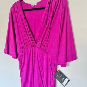 NWT Kiyonna Ruched Dress Size 1 Date Nite Party Wedding Guest Evening Graduation